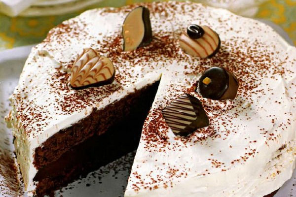 Торт из темного шоколада